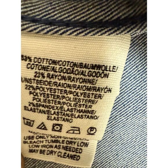 Free People Two Tone Multi Panel Stretch Denim Zip Back Mini Skirt.Womens. Sz 2 - Picture 9 of 10